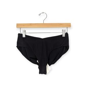 NWT Skin Black Full Coverage Scrunch Bikini Bottoms Size S